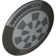 Shield Round Bowed with Dart Board (Dejarik Hologame Board) Print