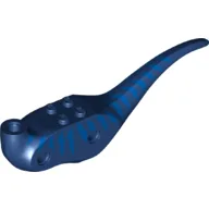 Animal Body Part, Dinosaur, Raptor Body with Blue Stripes / Dark Blue