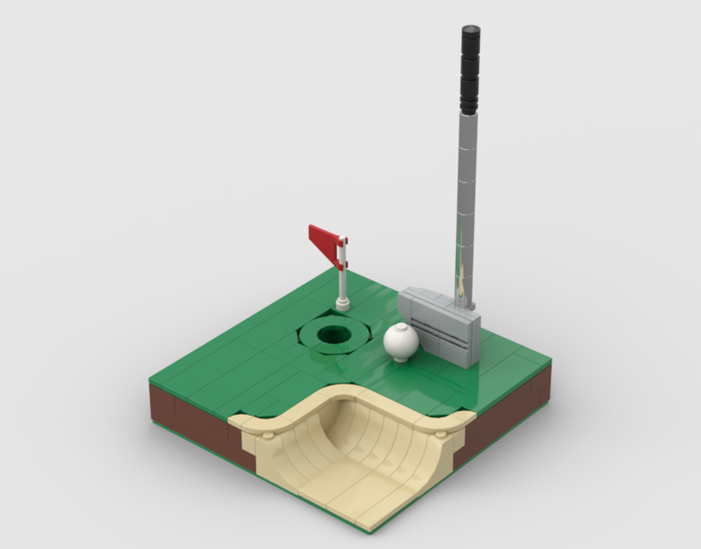 Lego Golf Course Desk Ornament
