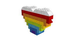 10696 Rainbow Heart