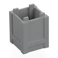 Container Box 2 x 2 x 2 - Top Opening / Light Bluish Gray