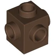 Brick Special 1 x 1 Studs on 4 Sides / Brown