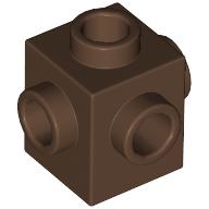 Lego Brick Special 1 x 1 Studs on 4 Sides / Brown