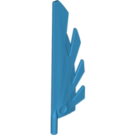 Lego Creature Body Part, Wing 9L with Stylized Feathers / Dark Azure