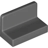 Panel 1 x 2 x 1 [Rounded Corners] / Dark Bluish Gray