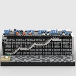 Centre Pompidou VER 2 at 1/650th Scale