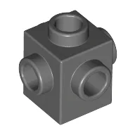 Brick Special 1 x 1 Studs on 4 Sides / Dark Bluish Gray