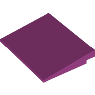 Lego Brick Sloped 10° 6 x 8 / Magenta