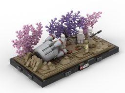 The Clone Wars: Episode 1 Ambush Black Border Diorama