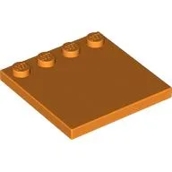 Plate Special 4 x 4, Studs on One Edge Plain] / Orange