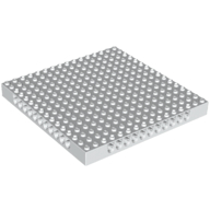 Lego Brick Special 16 x 16 x 1 1/3 with Pin Holes / White