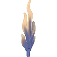 Wave / Flame Rounded Large with Marbled Trans-Orange Pattern / Opal Trans-Purple