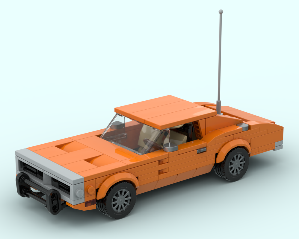 Lego 1969 Dodge Charger - General Lee - 8 Stud Wide