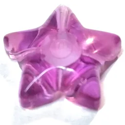 Clikits Icon, Star 2 x 2 Large with Hole / Trans-Light Purple