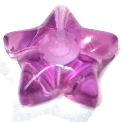 Lego Clikits Icon, Star 2 x 2 Large with Hole / Trans-Light Purple