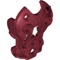Lego Large Figure Limb Cover / Torso Cover (Toa Inika) / Dark Red