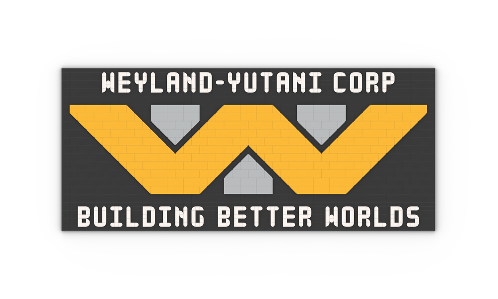 Lego ALIEN: Weyland-Yutani Corp Logo (Text Version)
