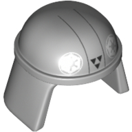 Lego Helmet Imperial Pilot, Smooth with Imperial Logo and Three Black Triangles Print (Imperial Combat Driver)