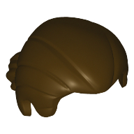 Lego Hair Straight Cut and Short Ponytail / Dark Brown