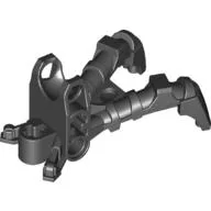Large Figure Foot, Claw with Ball Socket (Shadow Matoran) / Black