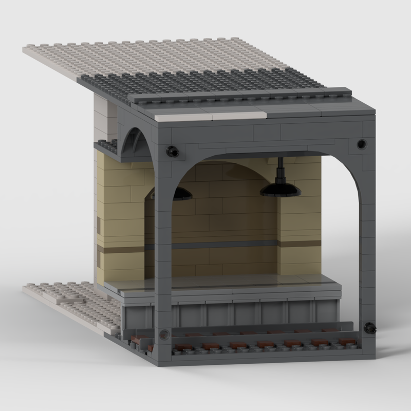 Lego Basement for moduars: with underground line 2
