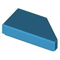 Tile 1 x 2 with Stud Notch Left / Dark Azure