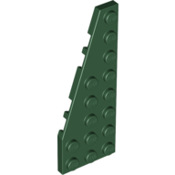 Lego Wedge Plate 8 x 3, 22° Left / Dark Green