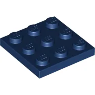 Plate 3 x 3 / Dark Blue
