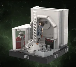 Alien : Nostromo self - destruction scene diorama