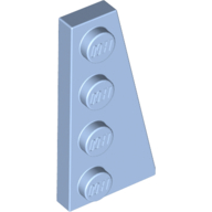 Lego Wedge Plate 4 x 2 Right / Bright Light Blue
