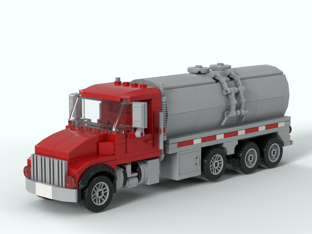 Lego American Milk Tanker Truck (City Scale)
