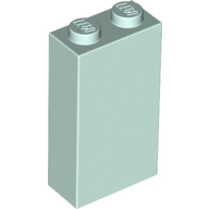 Lego Brick 1 x 2 x 3 with Bottom Stud Holder / Light Aqua