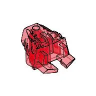 Large Figure Head Connector Block Eye/Brain Stalk / Trans-Red