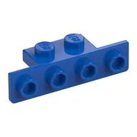 Bracket 1 x 2 - 1 x 4 [Rounded Corners at Bottom, Square Corners at Top] / Blue