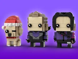 Hawkeye, Kate Bishop & Lucky the Pizza Dog Brickheadz LEGO MOC - Marvel Studios Hawkeye