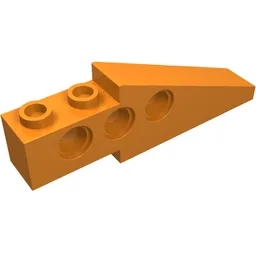 Technic Slope Long 1 x 6 with 3 Pin Holes / Orange