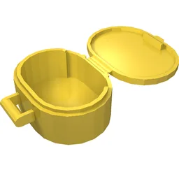 Belville / Scala, Bag / Case, Oval / Yellow