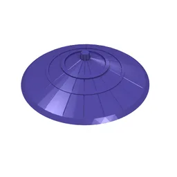 Hat, Conical Asian Style / Dark Purple