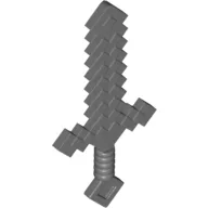 Weapon Sword Blocky / Dark Bluish Gray