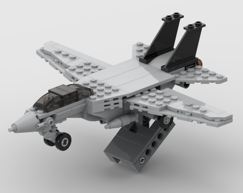 Lego F14 tomcat with geared wings