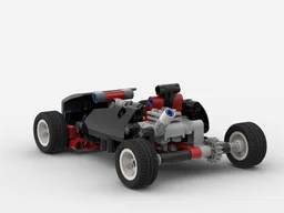 Go Kart with functional steering wheel and engine