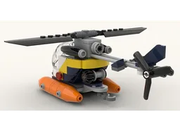 Tiny Pontoon Helicopter