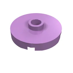 Plate Special Round 2 x 2 with Center Stud (Jumper Plate) / Medium Lavender