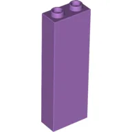Brick 1 x 2 x 5 with Hollow Studs / Medium Lavender