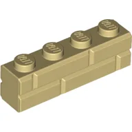 Brick Special 1 x 4 with Masonry Brick Profile / Tan