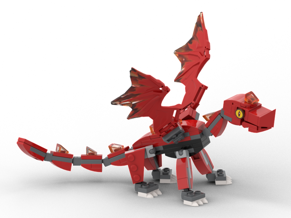 Lego Small red dragon