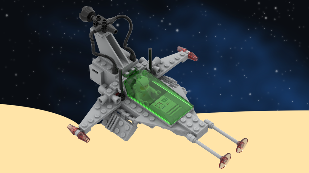 Lego Classic Space Reimagined: Lunar Patrol Craft (Xenon X) 6872