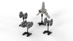 Micro imperial shuttle & Star Fighters
