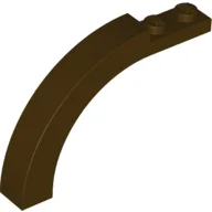 Brick Arch 1 x 6 x 3 1/3 Curved Top / Dark Brown