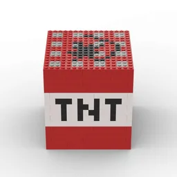 Large Computer Game Style TNT Block